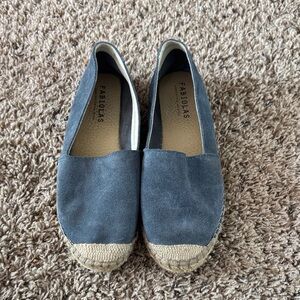 Fabiolas Blue Suede Espadrilles
